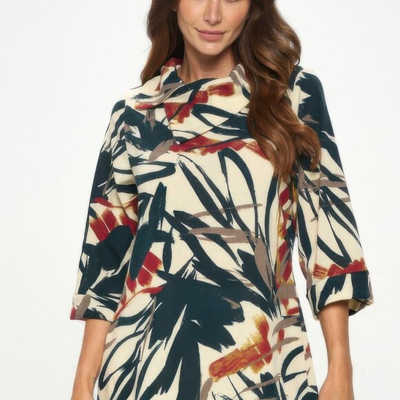 Stylish Split Neckline Tunic - Picture 6 of 6